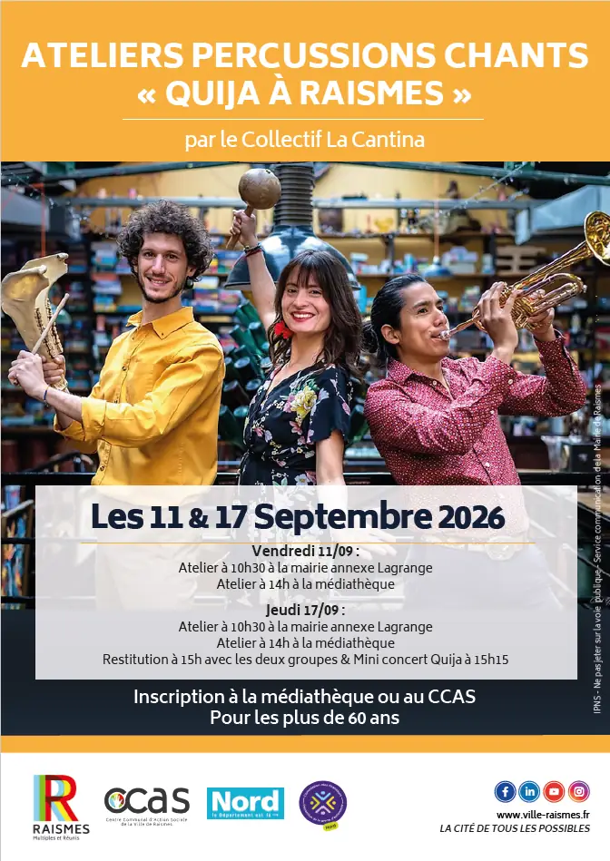 ATELIERS PERCUSSIONS CHANTS