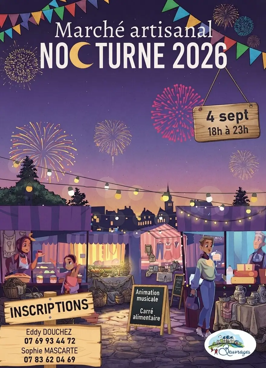 [📢 ANNONCE ÉVÉNEMENT : LE MARCHÉ NOCTURNE ARTISANAL EST DE RETOUR ! 📢]